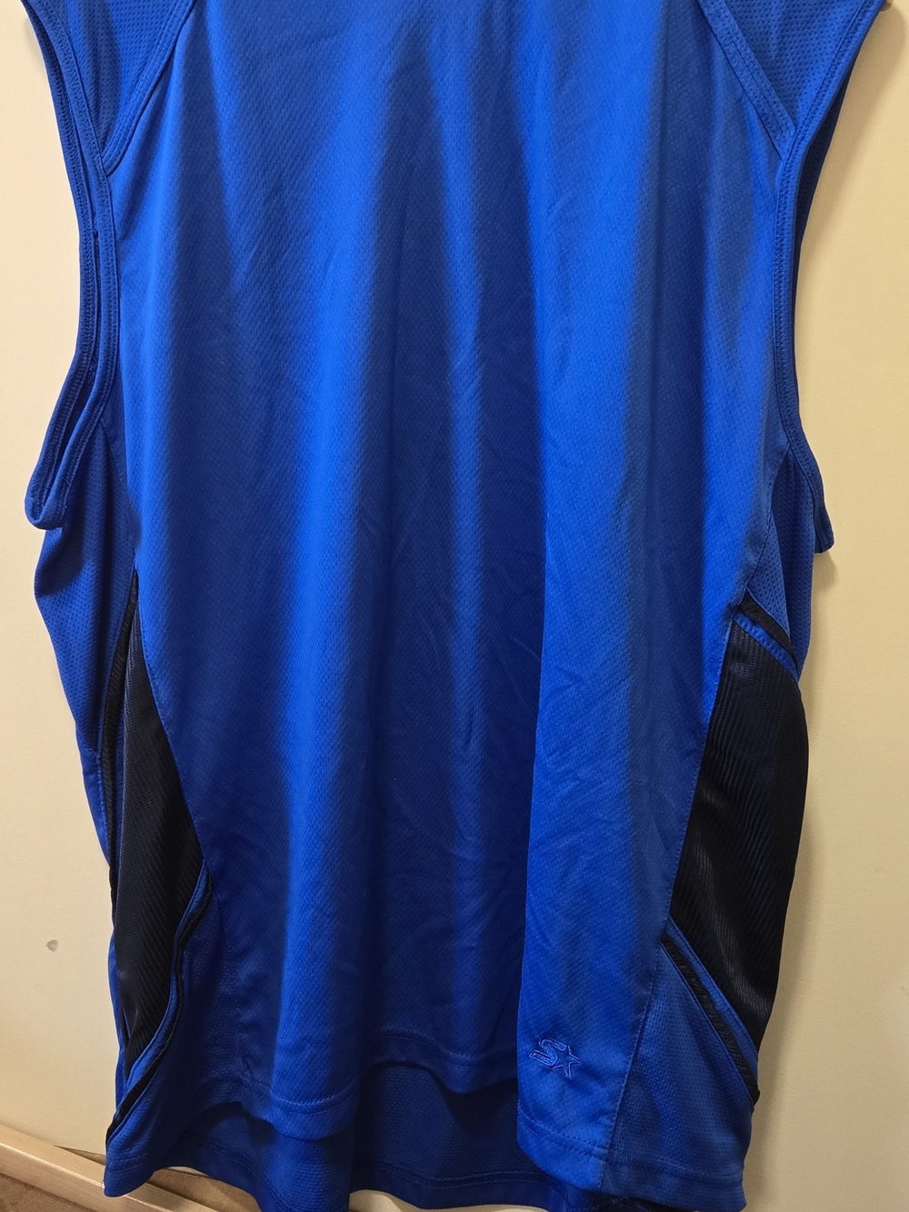STARTER Blue and Black Men's Tank Top